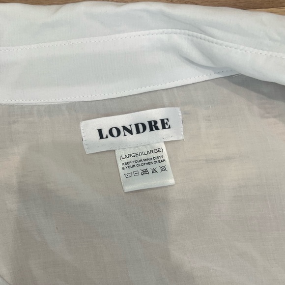 Londre The Button Down Shirt Dress - Flat White - Picture 5 of 5
